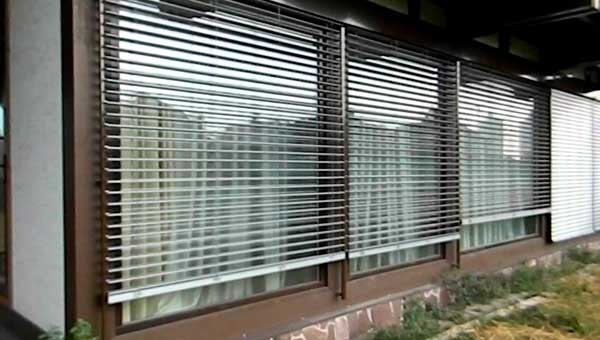 как установить наружные жалюзи
