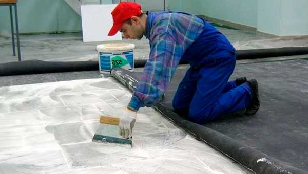 Укладка ковролина