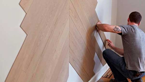 Как самостоятельно приклеить ламинат к стенам возможные проблемы