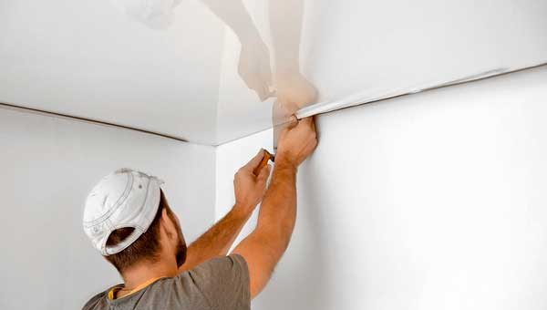 Недостатки натяжных потолков